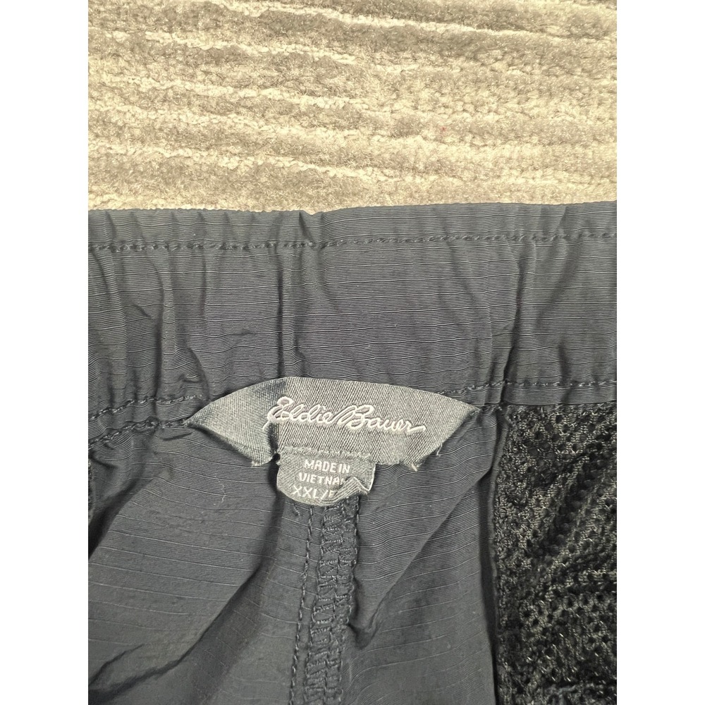 Eddie Bauer Shorts Mens XXL Gray Hiking Outdoor Nylon Ripstop EB004134 Belted - Picture 5 of 9
